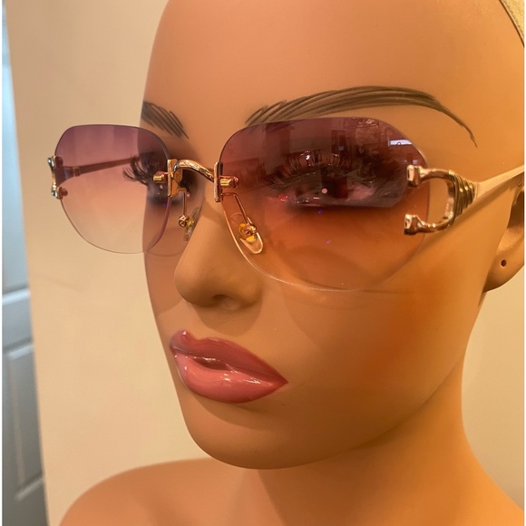 Rimless Unisex Sunglasses - Picture 3 of 4